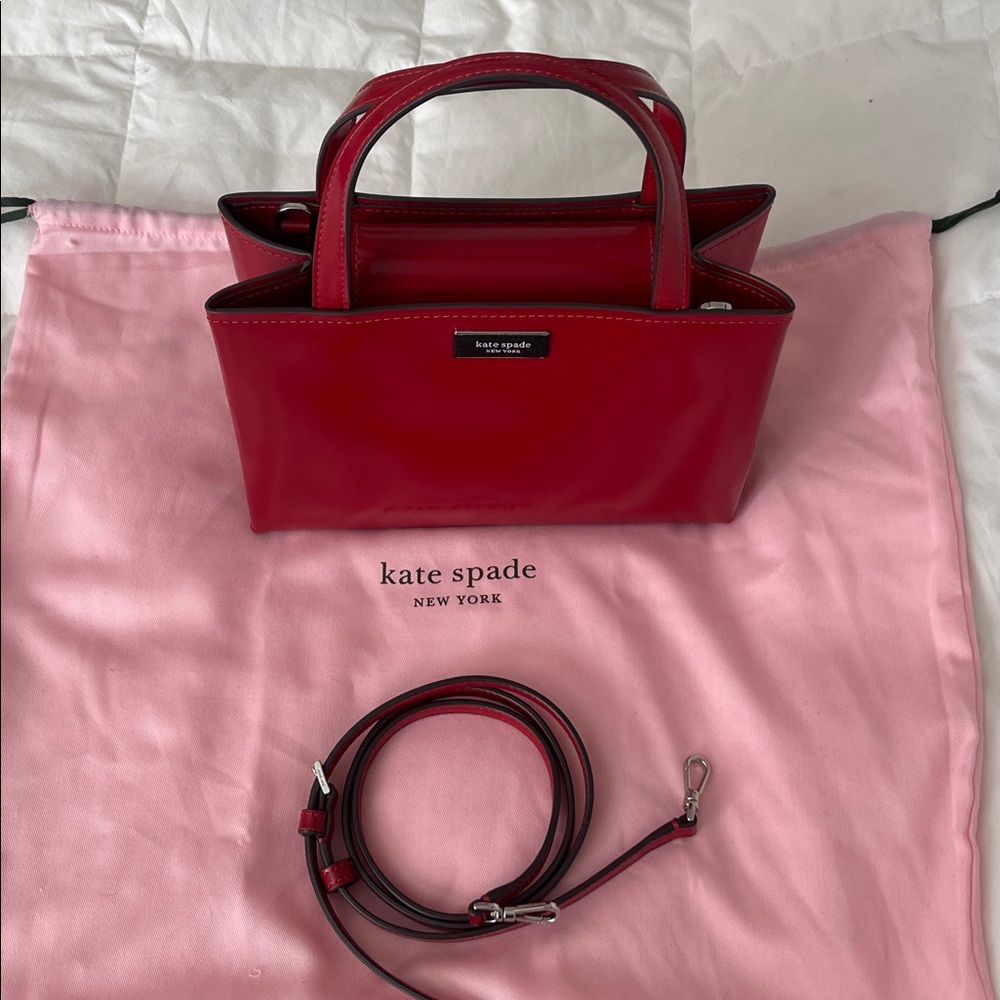 Kate Spade New York Sam Icon Spazzolato Leather Small Tote